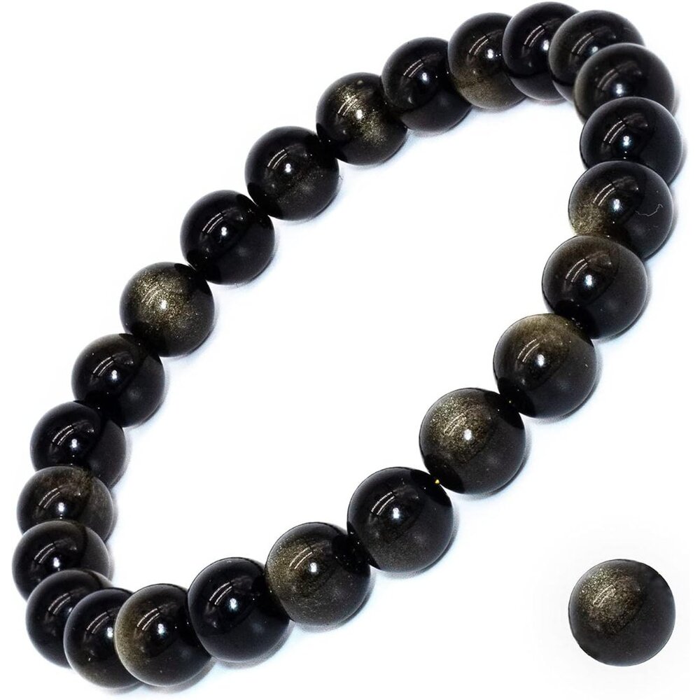 8mm Natural Gemstone Stretch Bracelet, Handmade Unisex Crystal Bracelets for Med
